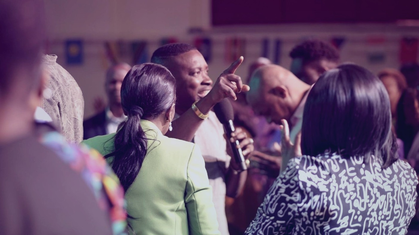 Ministry moment at SummerBlast